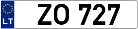 Trailer License Plate